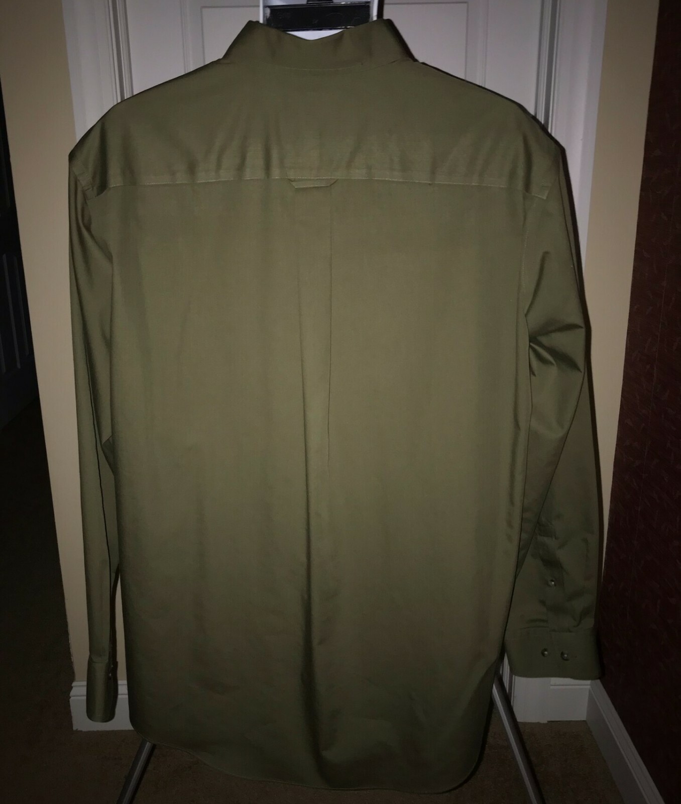 NWOT Cabela’s Nanotex Olive Green Cotton Long Sleeve Button Down Shirt Large Reg