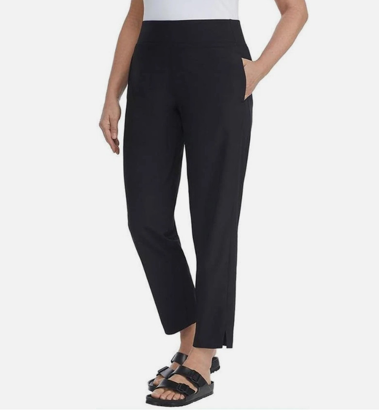Kirkland Signature Ladies’ Ankle Pant, Black, Size SMALL Stretch Quick Dry
