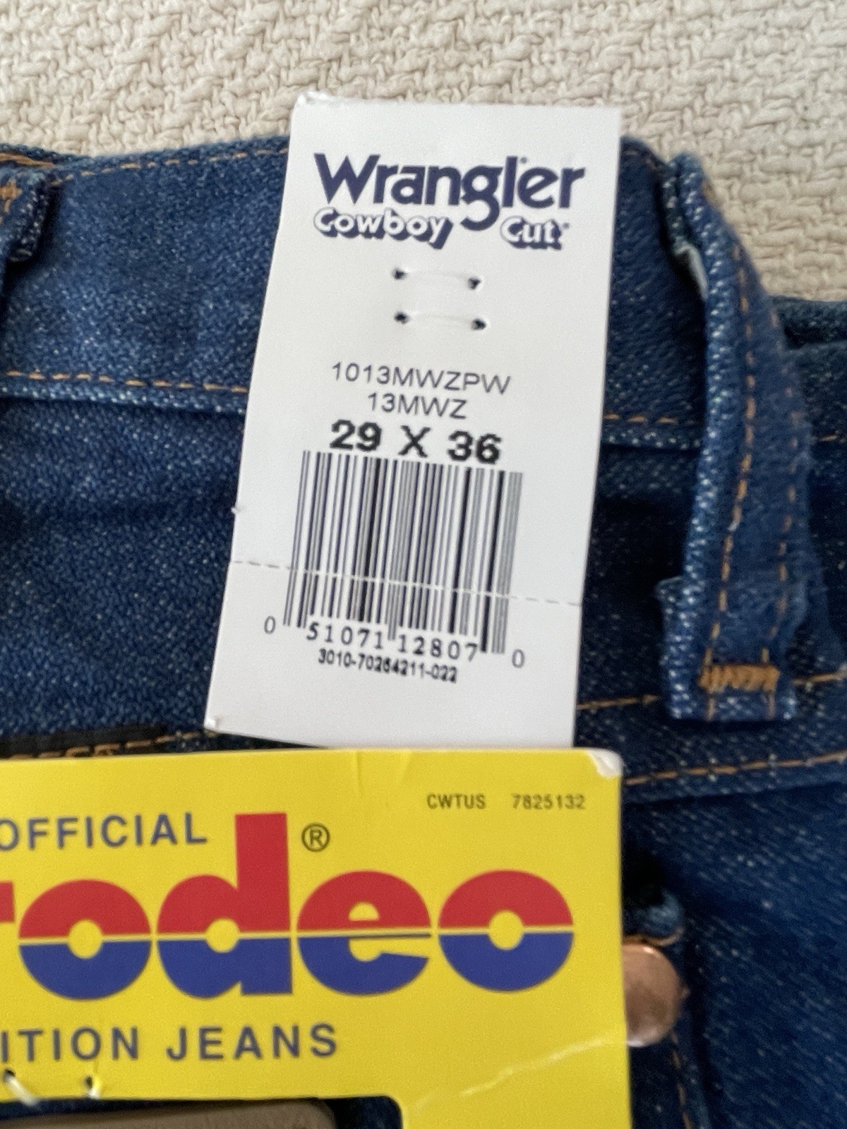 Wrangler Pro Rodeo Cowboy Cut 13MWZ Men’s 29×36 Indigo Competition Jeans