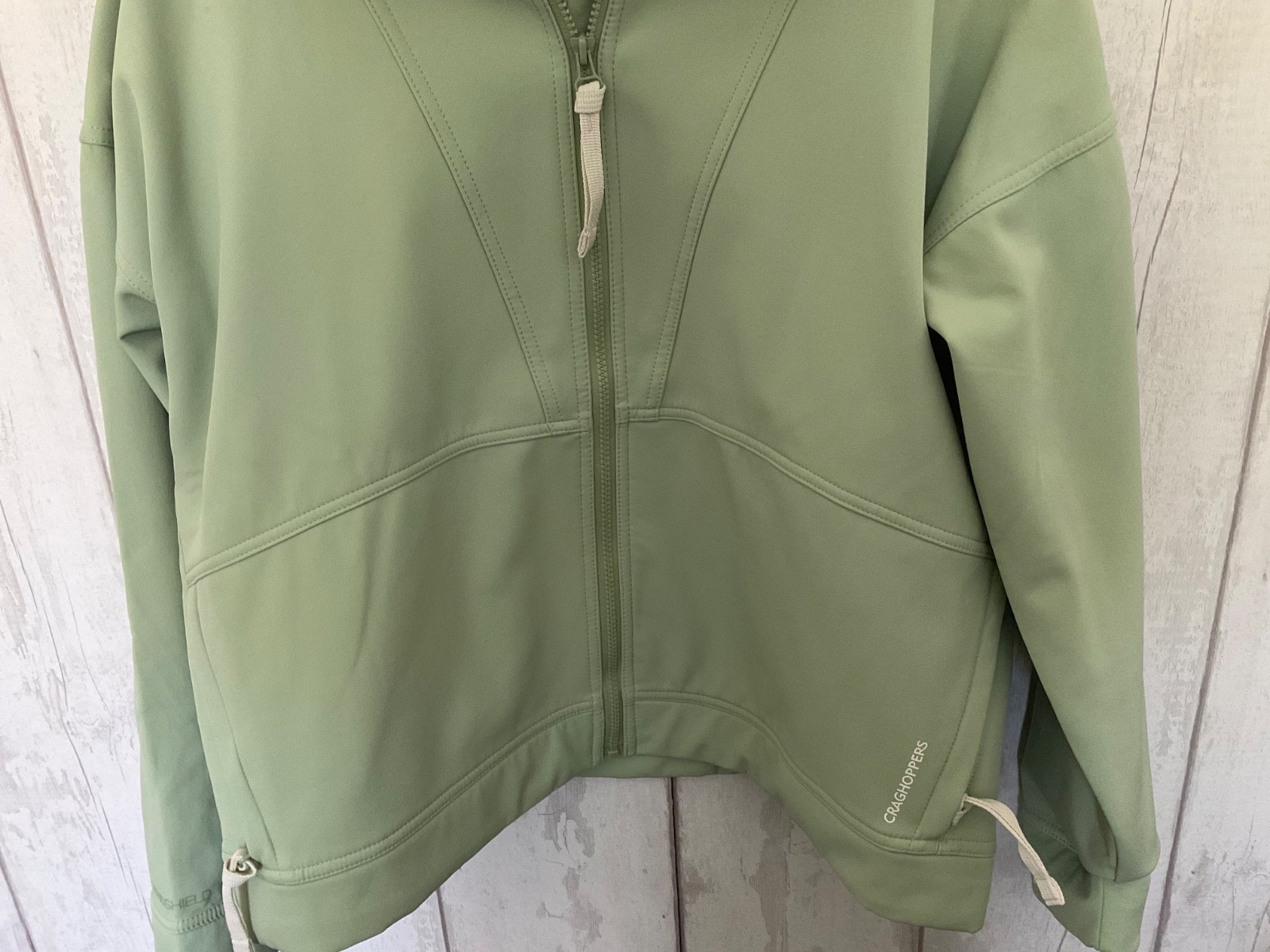Craghoppers summer hoodie jacket, lightweight fleece lining Sz14 new without tag