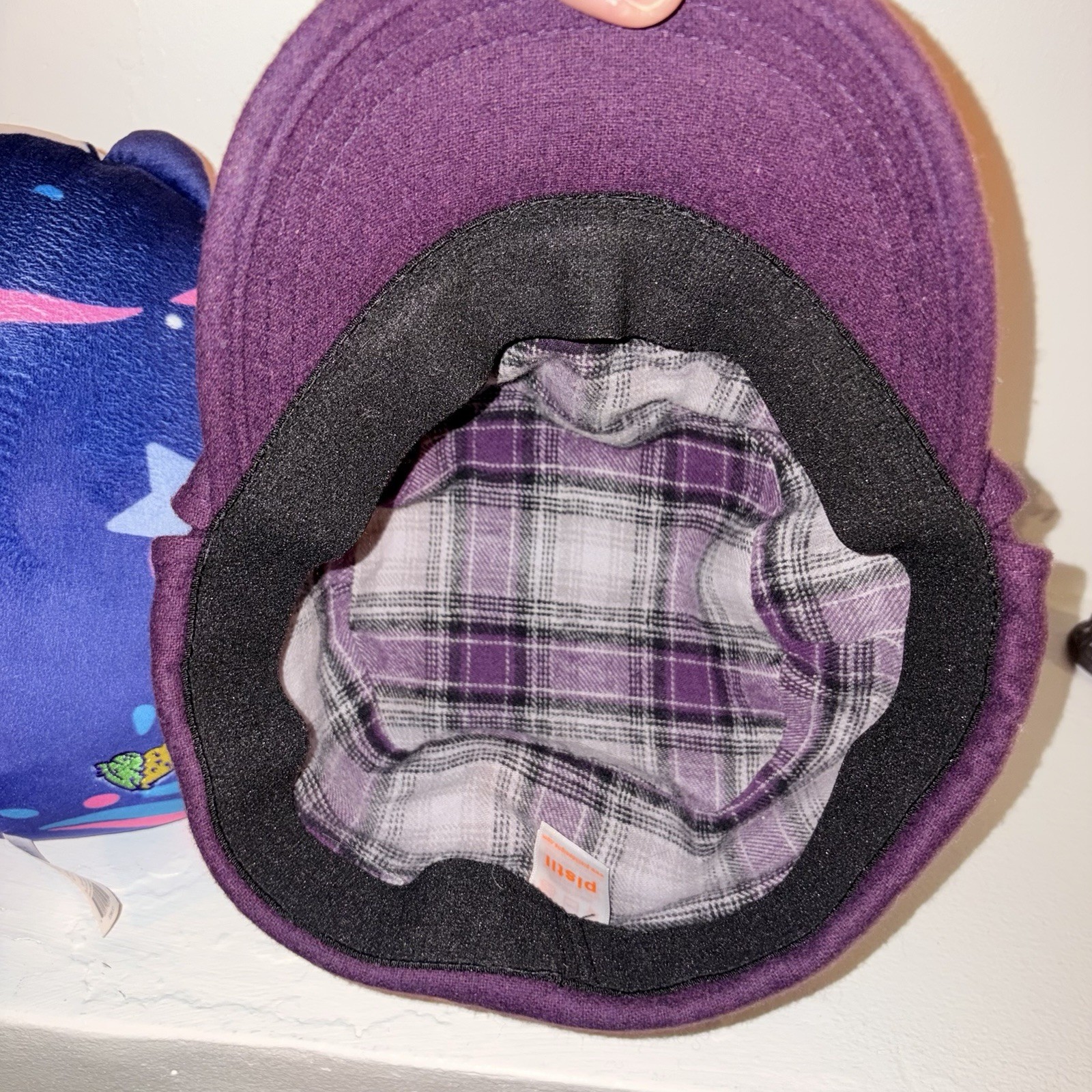 Pistil Purple Rally Cap Hat Wool Blend Cadet Cap One Size