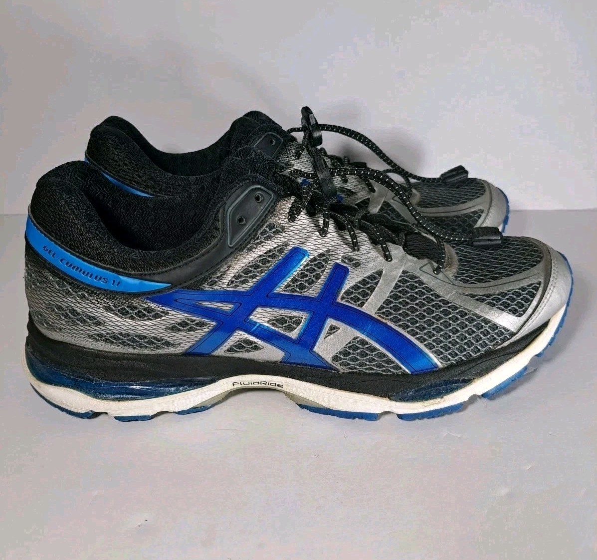Asics Gel Cumulus 17 Men Size 10 Blue Silver Running Shoes Sneakers T5D3N Y2K