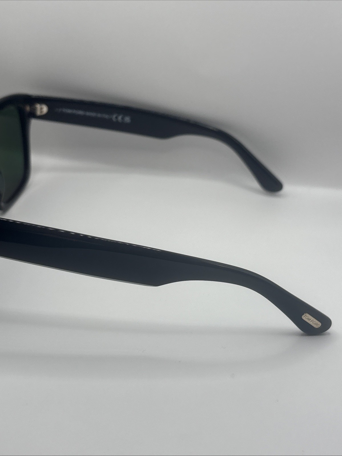 Tom Ford ALBERTO FT 1077 Shiny Black/Green (01N) Sunglasses Brand New Green Lens