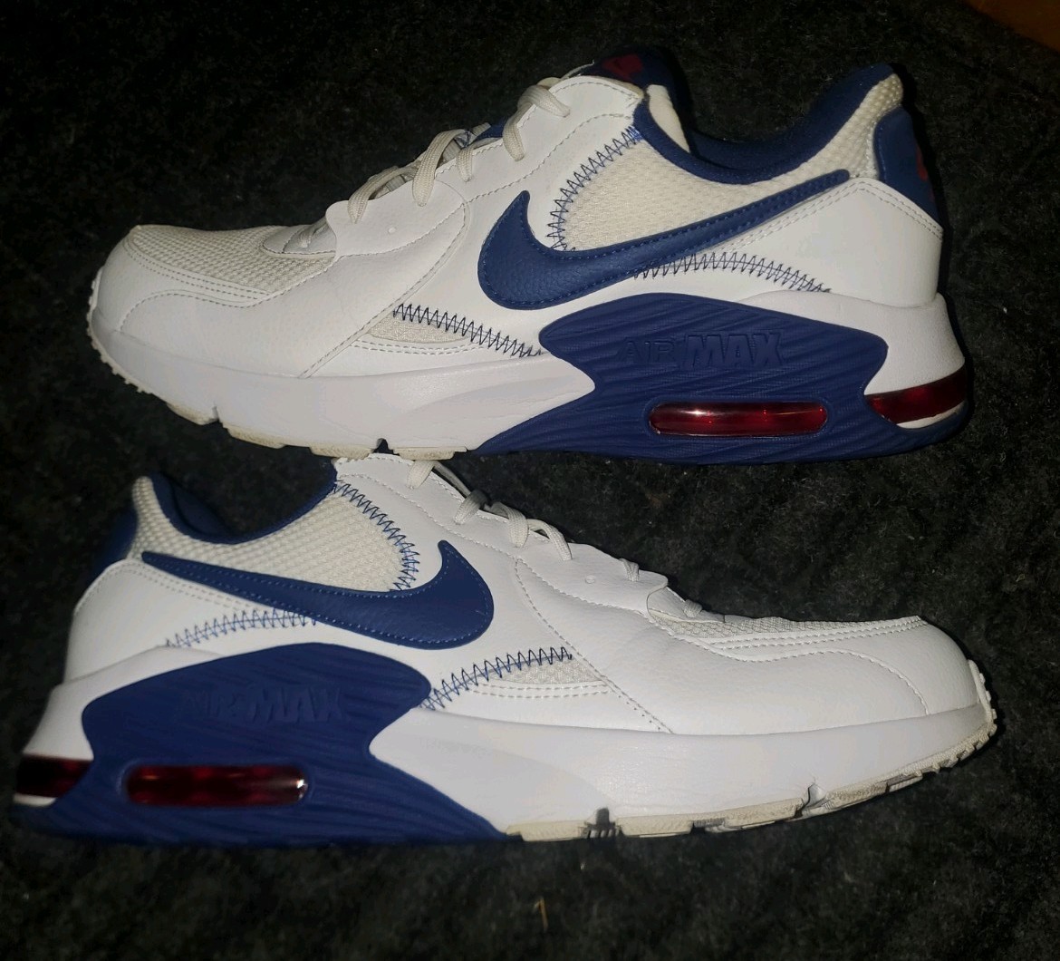 Nike Air Max Excee “White Deep Royal” Air unit In Heel, mesh and leather upper