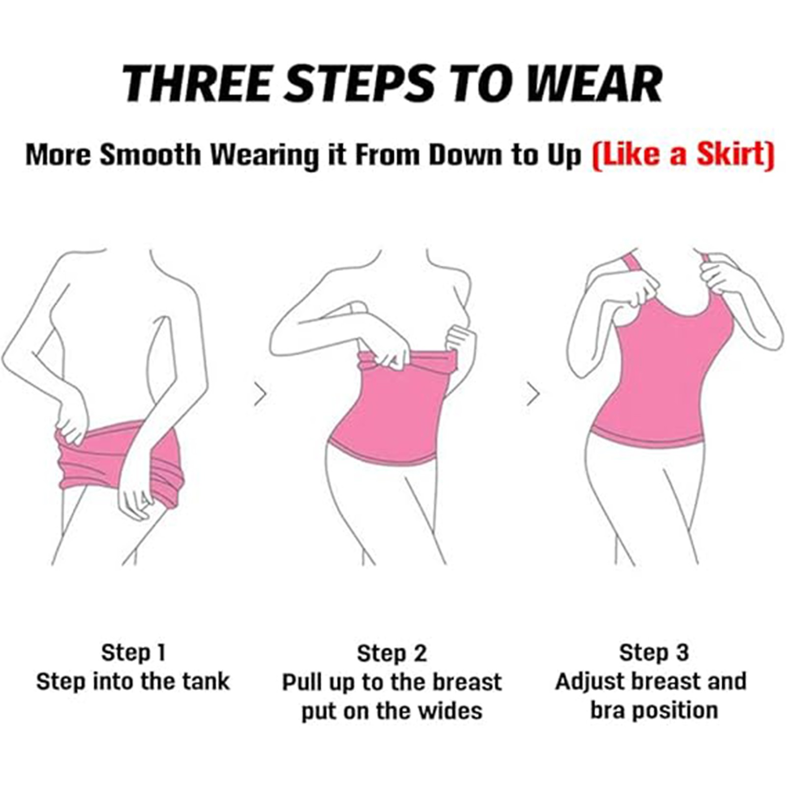 Women Slimming Body Shaper Belly Compression Vest Girdle Built-in Bra Tank Top