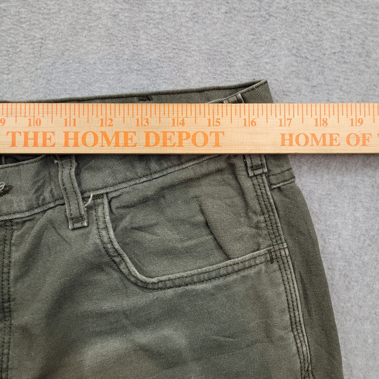 Carhartt FRB159-MOS Flame Resistant Canvas Pants Mens 36×30 Green Workwear CAT 2