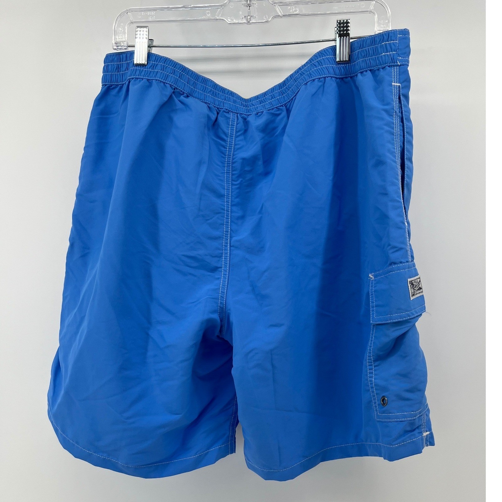 Polo Ralph Lauren Swim Trunks Mens Large Blue Cargo Pocket Embroidered Pony Logo