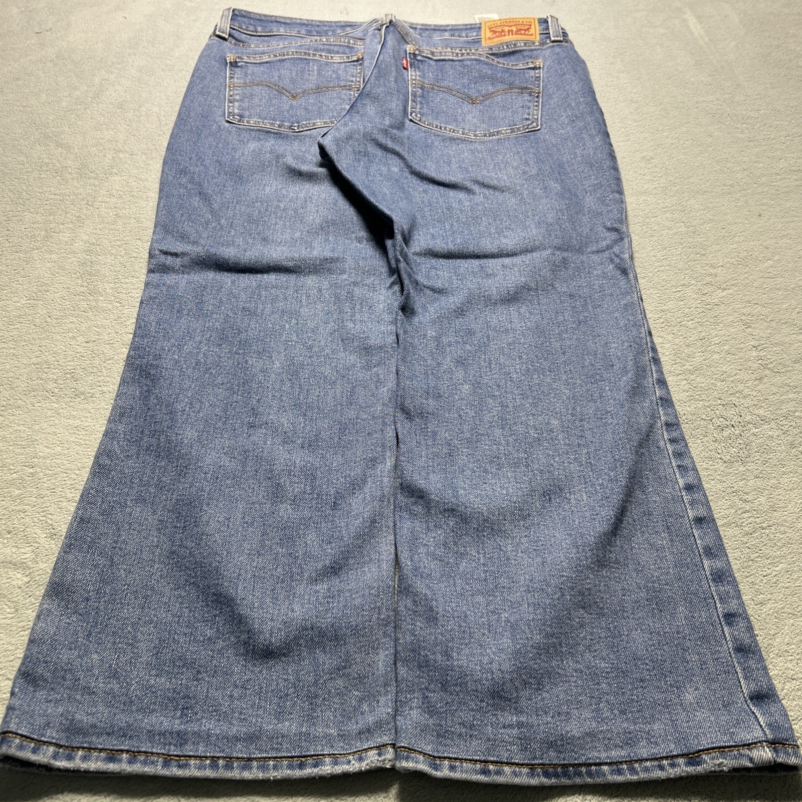 Y2K 2000s Levis Beyond Baggy Jeans Womens 31 35×25 Hamilton Wide Loose Bootcut