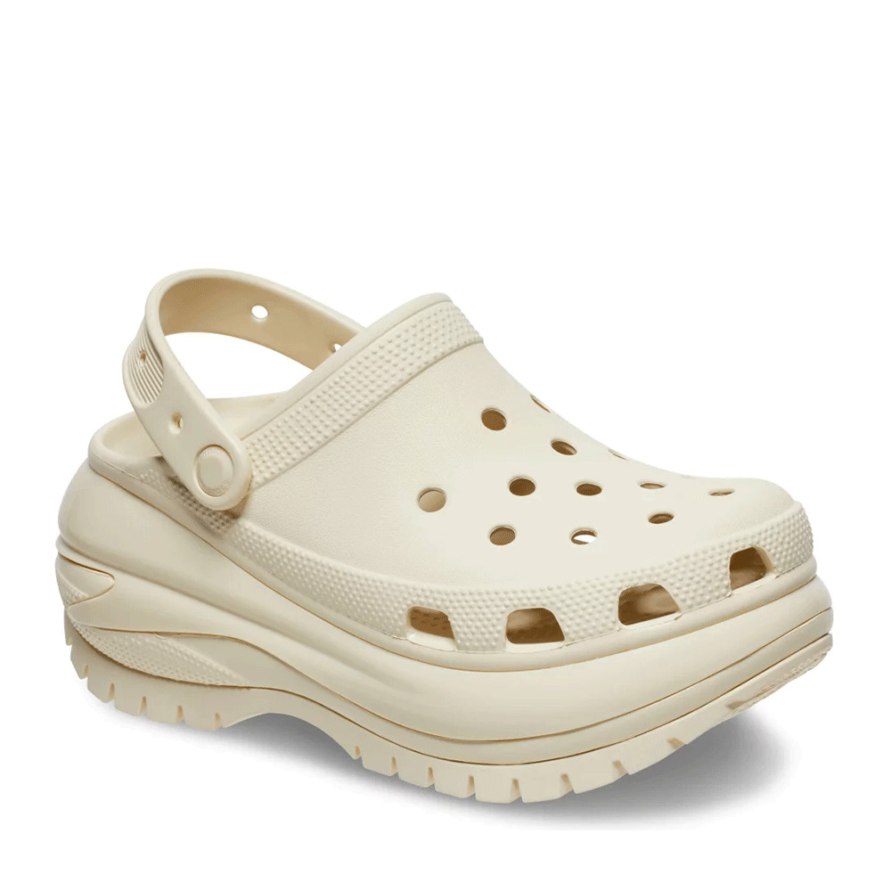 MEGA CRUSH CROCS CLOGS Platforms w8 m6 – BONE – HUGE DISCOUNT – NEW without Box