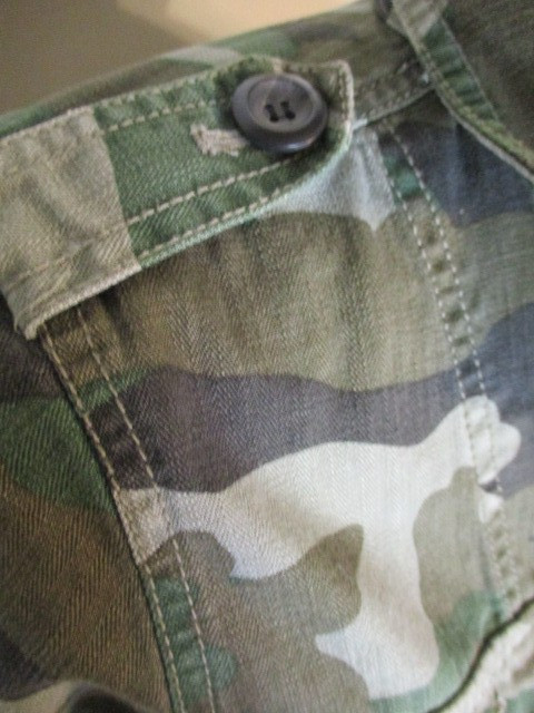 J.Crew FAB Camo Utility Shacket 100% Cotton Button Down Jacket Size 3XS XXXS