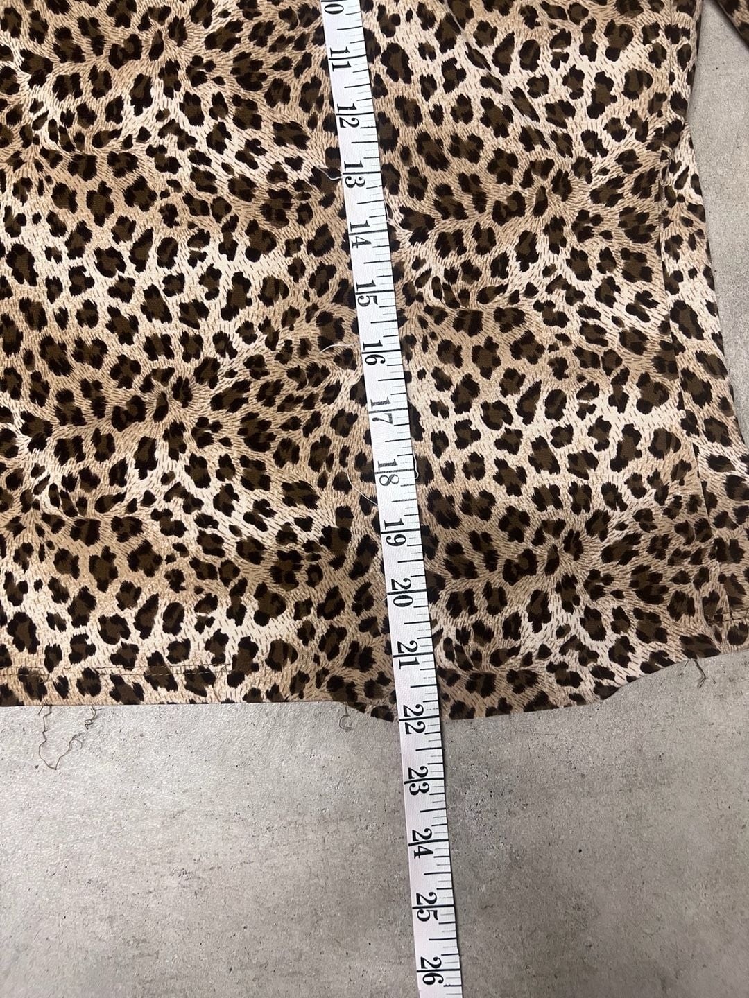I-N-C International Concepts Leopard Print Long Sleeve Scoop Neck Top
