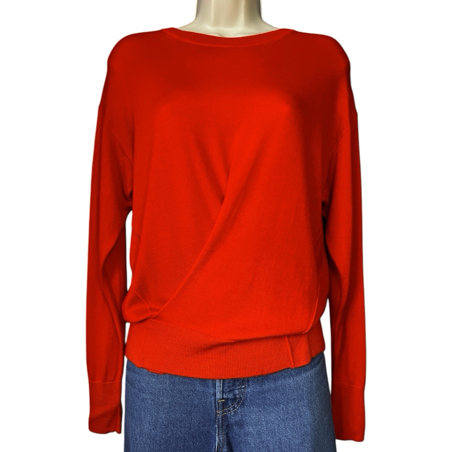 Isabel Marant Cashmere Silk Knit Jumper – Faux Wrap Sweater, FR36