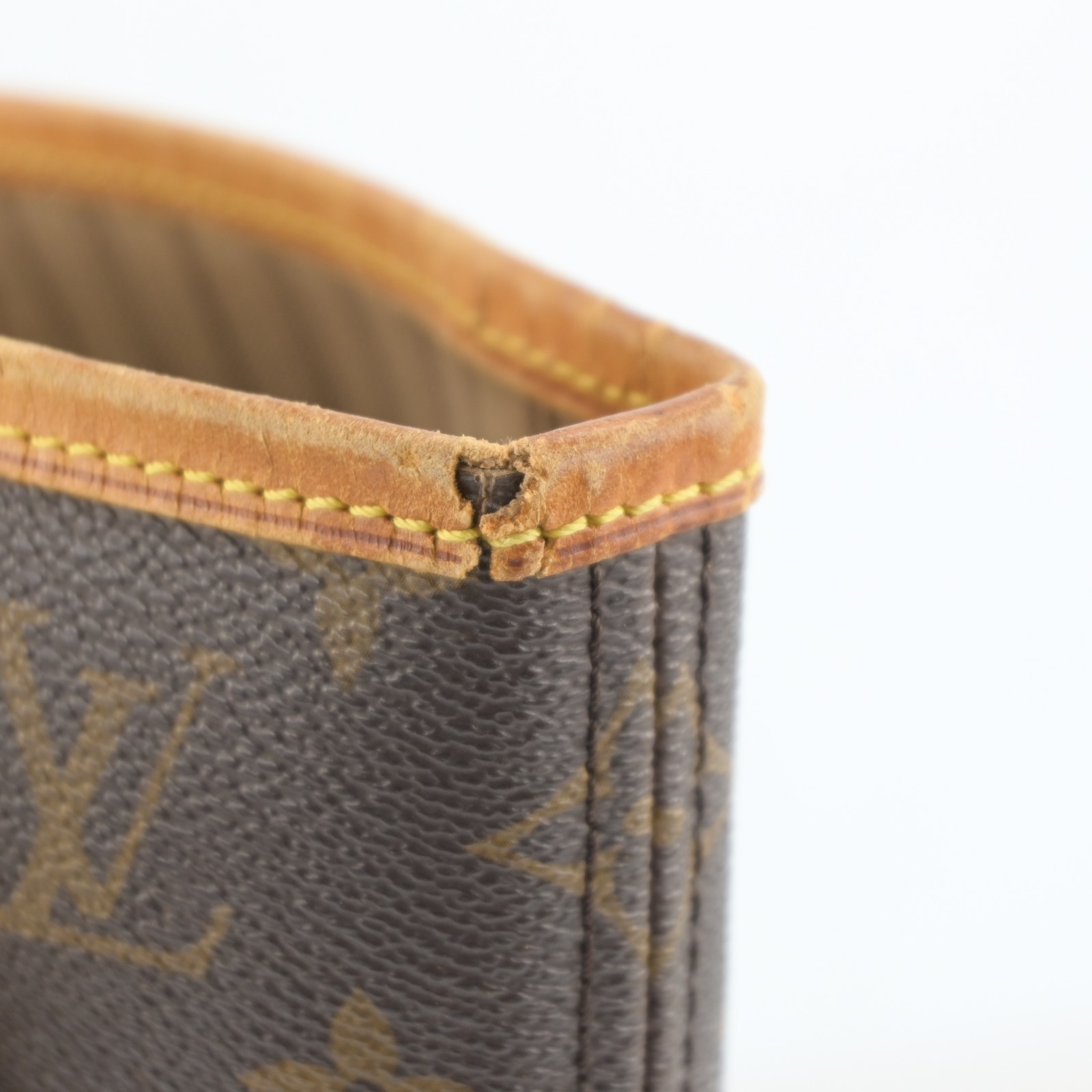 Louis Vuitton Monogram Neverfull MM Leather Fabric Brown Tote bag B2202SA803