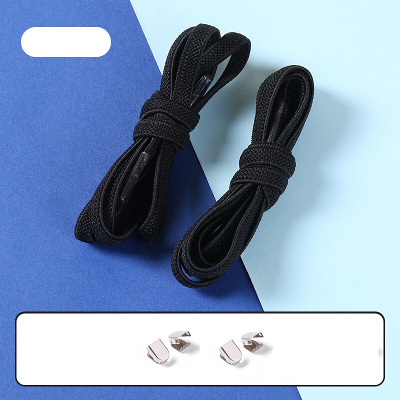 No Tie Flat Elastic Shoelaces Sport Shoe Laces String For Kid Adult Sneakers 1M