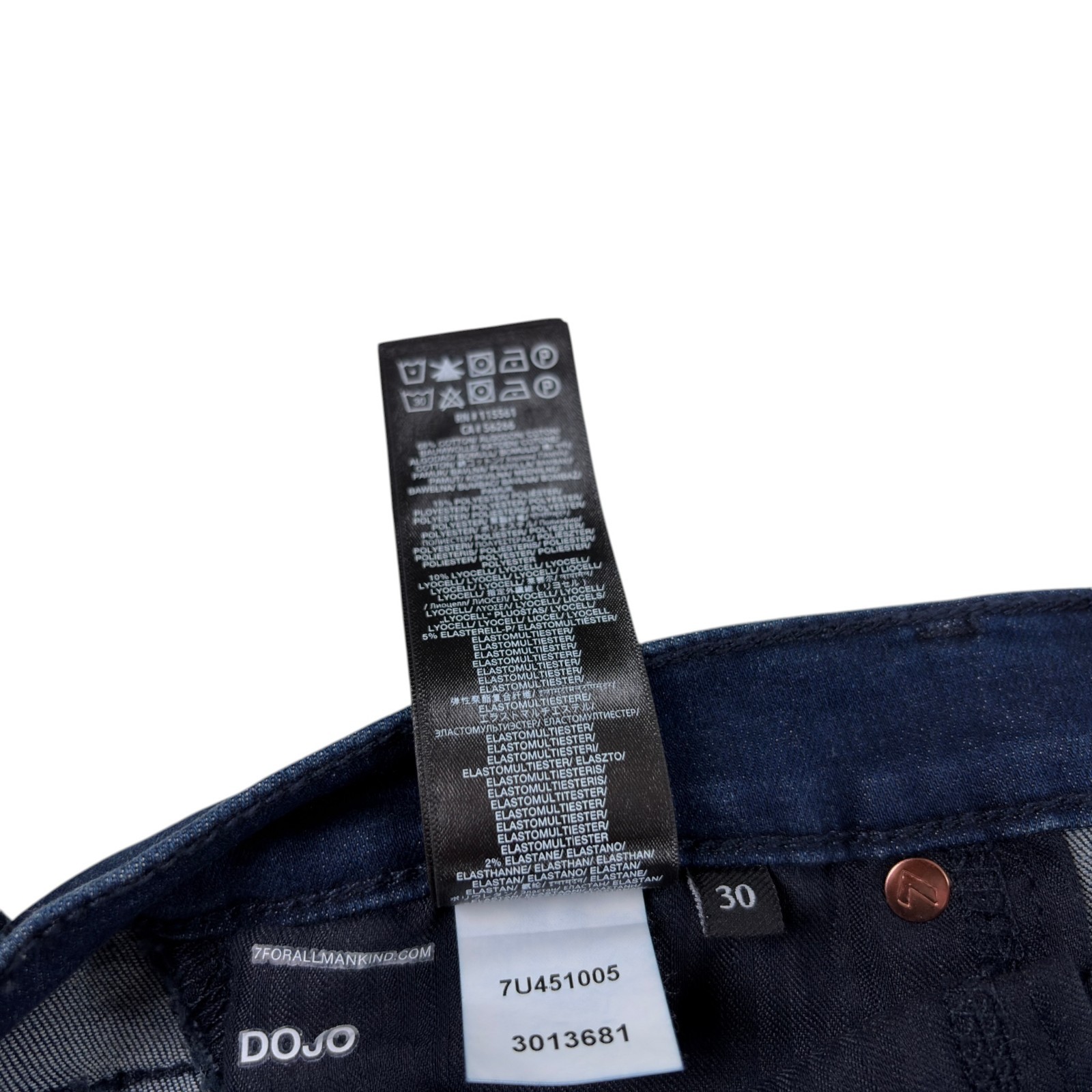 7 For All Mankind Dojo Flare Original Trouser Jeans Size 30 In Dian NWT