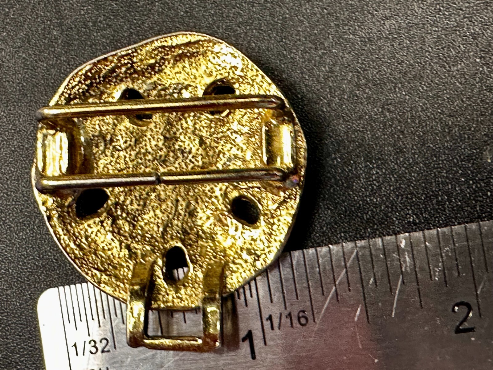Nautical Starfish Retro Two Piece Interlocking Gold Tone Dotty Smith Belt Buckle