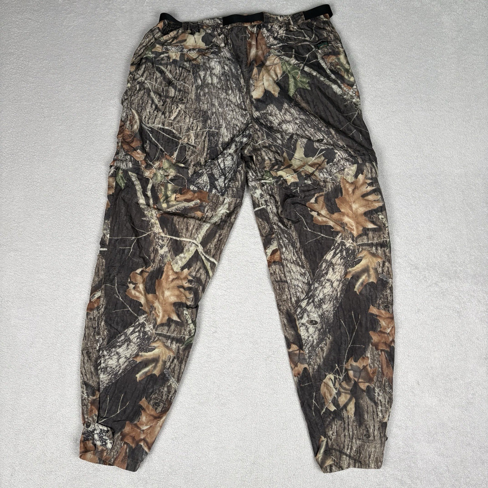 Vintage 90s Mossy Oak Treklite Zip Off Cargo Pants Realtree Hunting Camo Mens L