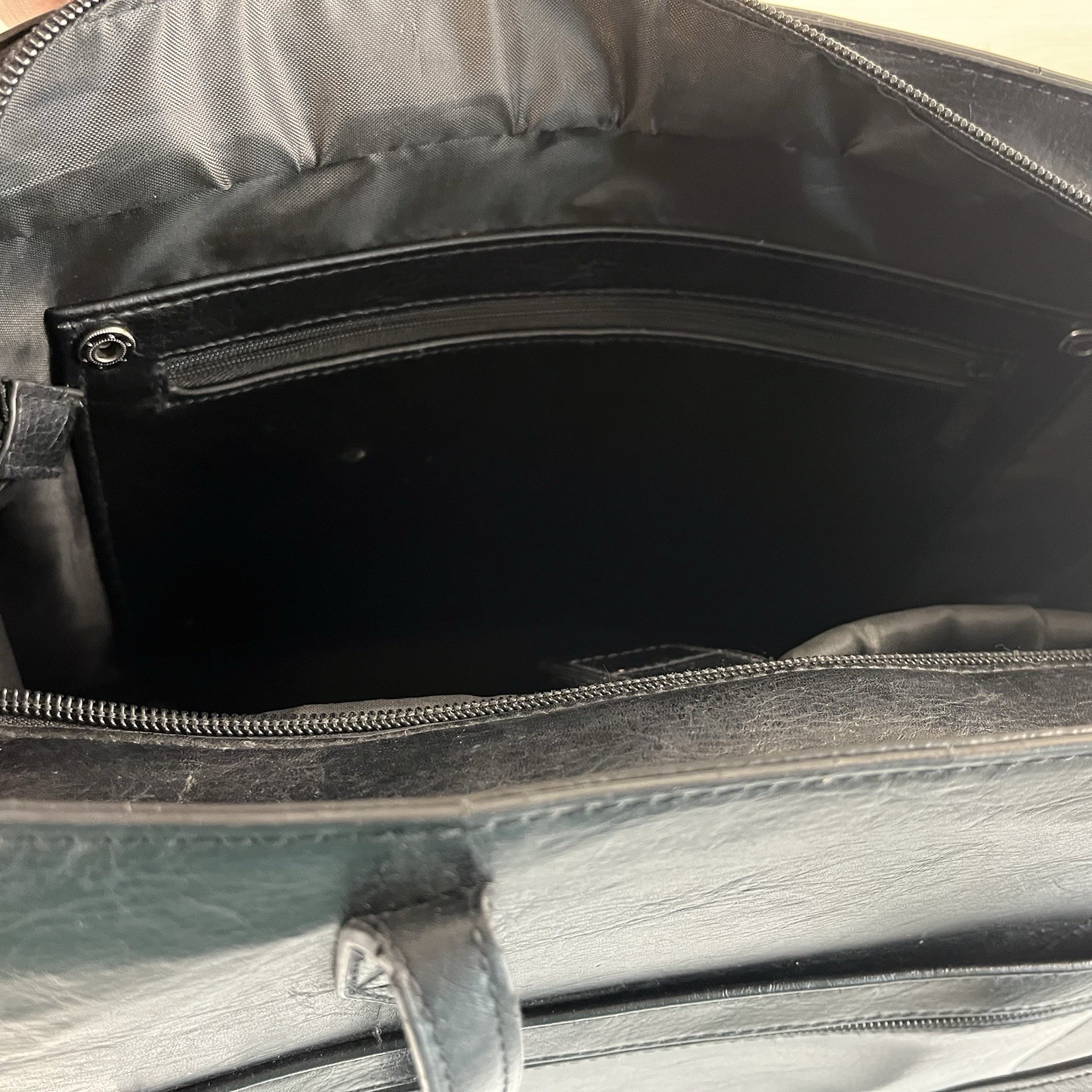 Beis Work Tote Bag The Commuter Smooth Vegan Leather Laptop Sleeve Water Bottle