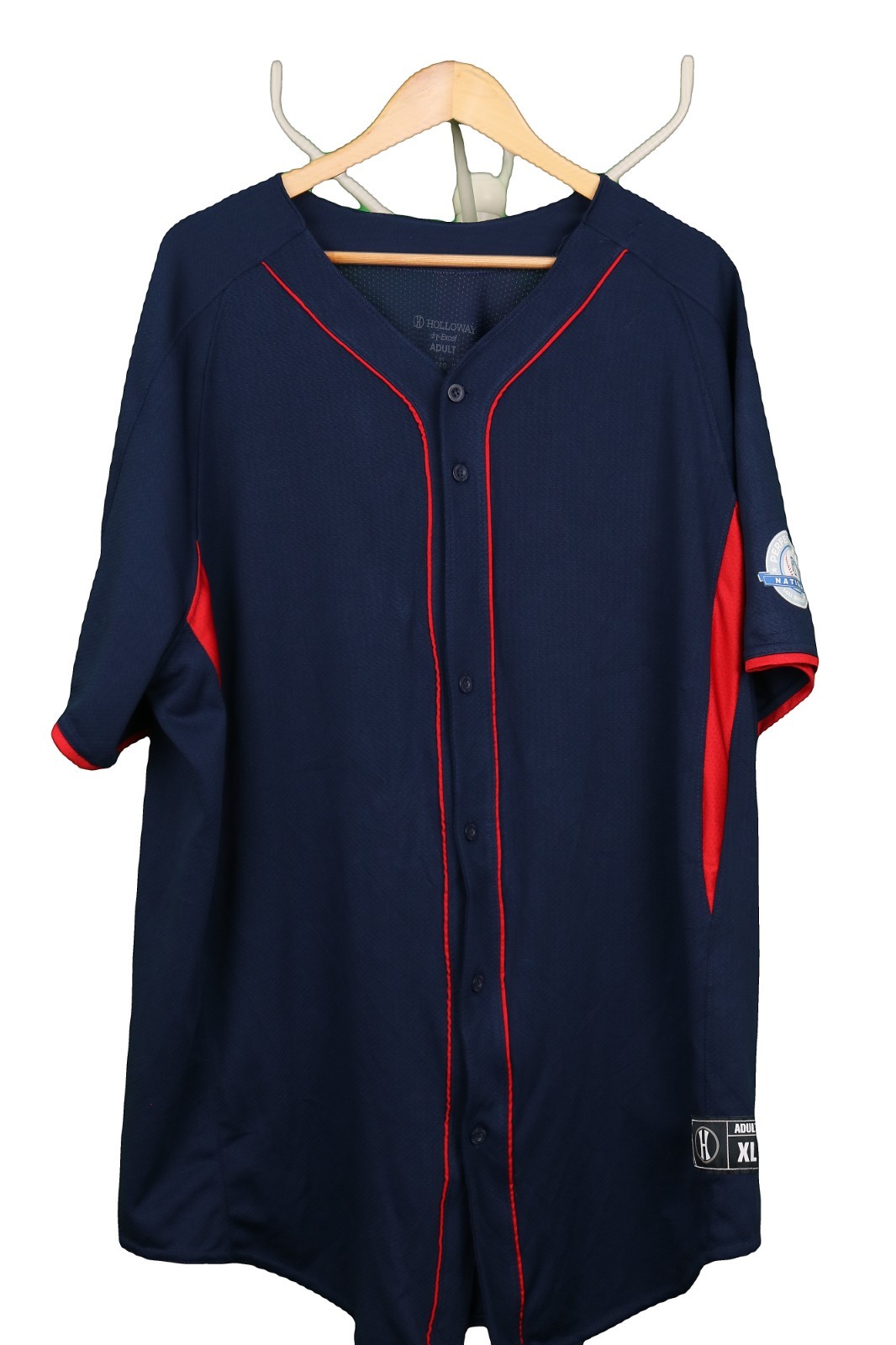 Holloway National Showcase 14U Baseball Jersey Navy Mens XL 44-46 in