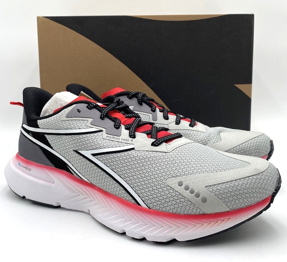 Diadora MYTHOS BLUSHIELD VOLO 4 Men’s NEW Running Shoes Silver/Steel Multi Sizes