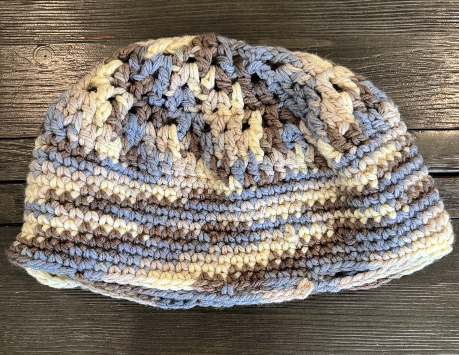 Hand-Crocheted Oversized Multi-Functional Boho Hat Mrket Tote Home Utility Cover