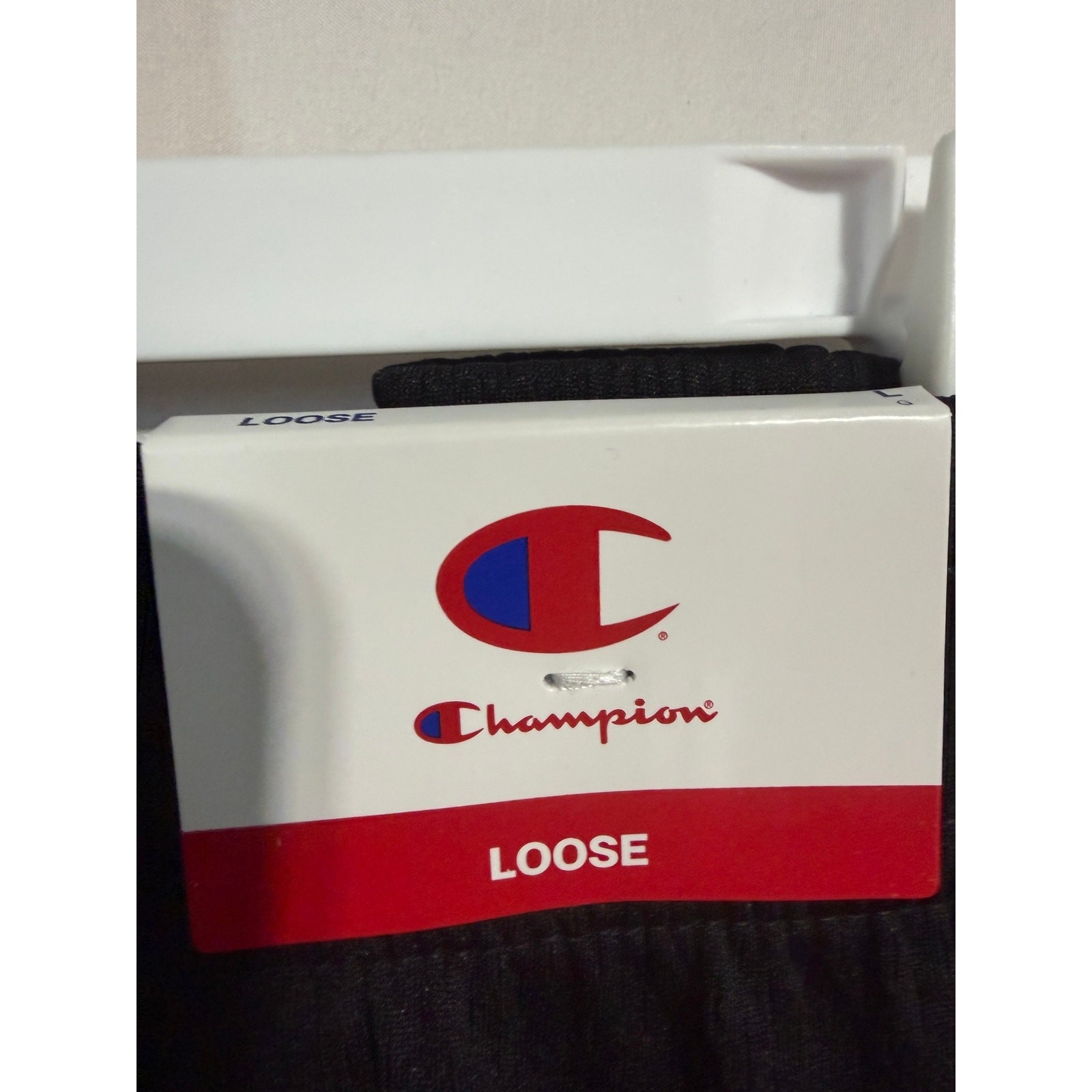 Champion Men’s Mesh Shorts Large Black Stripe Drawstring Athletic Basketball NWT