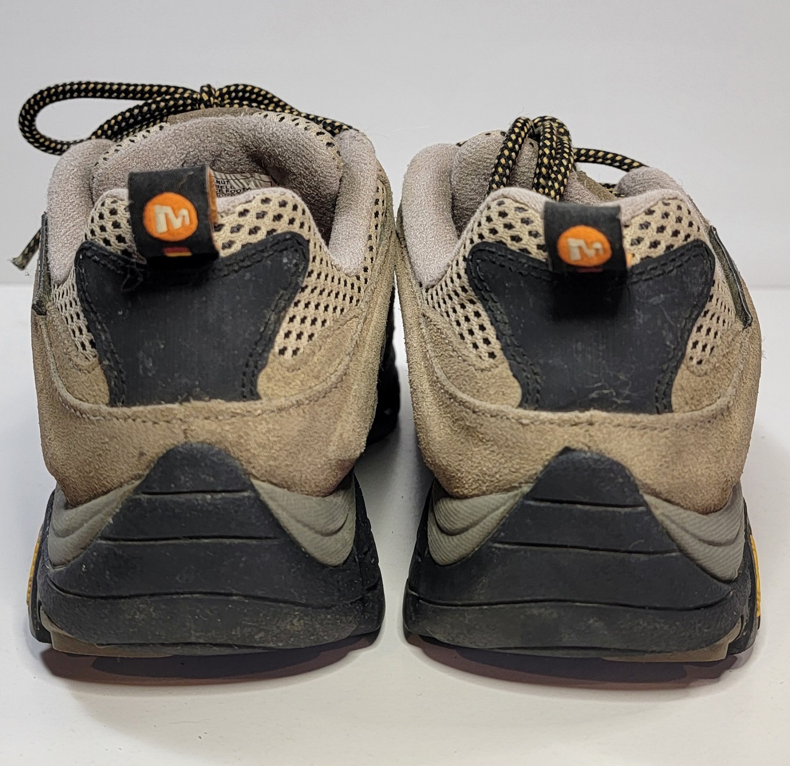Merrell Moab Ventilator Low Hiking Shoes Mens 7 Walnut Suede Trail Vibram J86595