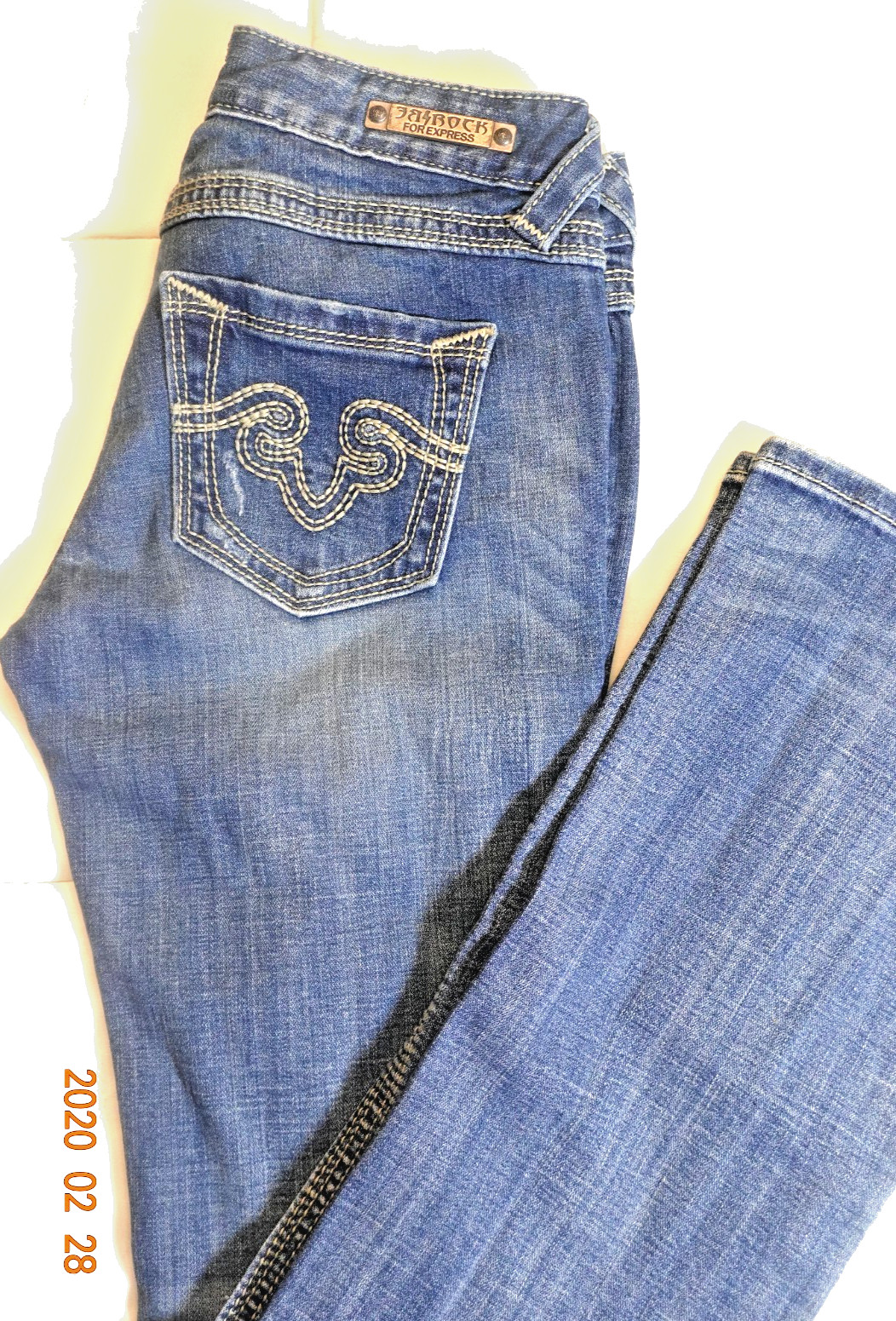 BKE Buckle Stella Skinny Jeans Women’s 31R Distressed Stretch Medium Wash Denim