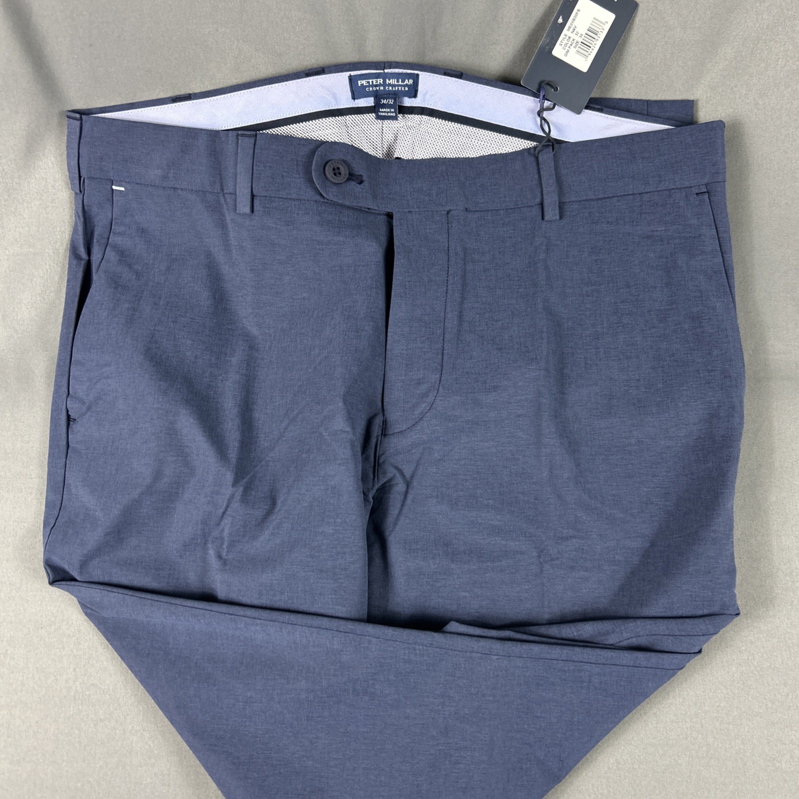 Peter Millar Golf Pants Crown Crafted Surge 34 x 32 Navy Blue NWT MSRP $185