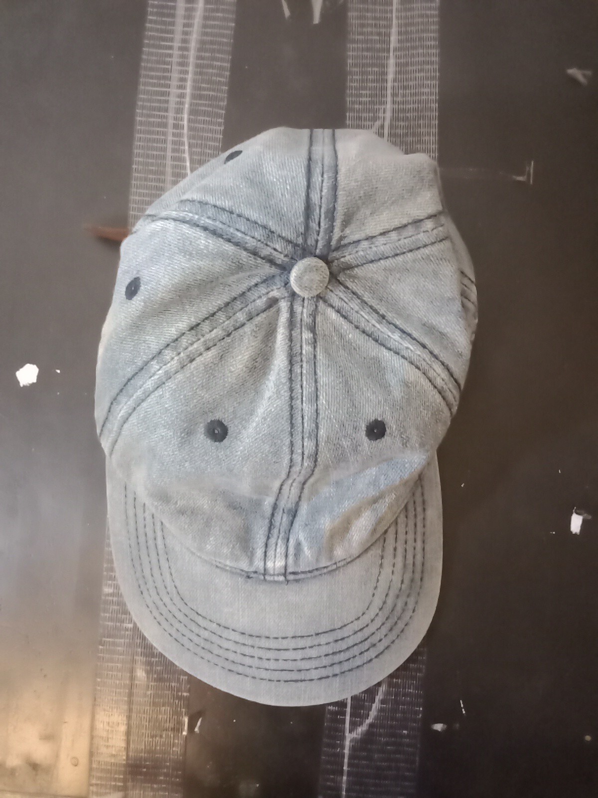 *NWOT Dyed Washed Cotton Plain Polo Style Baseball Ball Cap Hat Dad 2 Two Tone