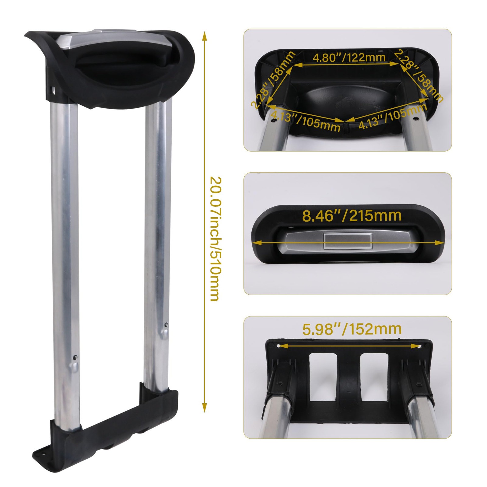 20 Inch G002 Telescopic Pull Out Suitcase Handle Luggage Telescopic Suitcase …