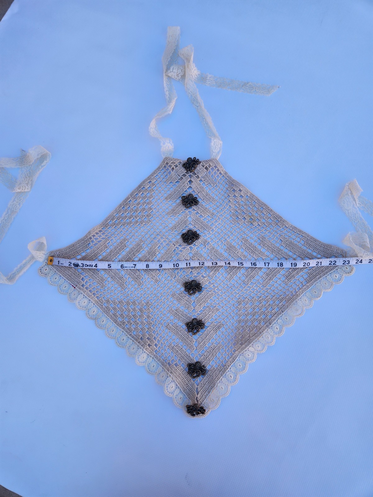 Upcycled Vintage Lace, Octopus Buttons, Cottage Core With A Twist, One Size