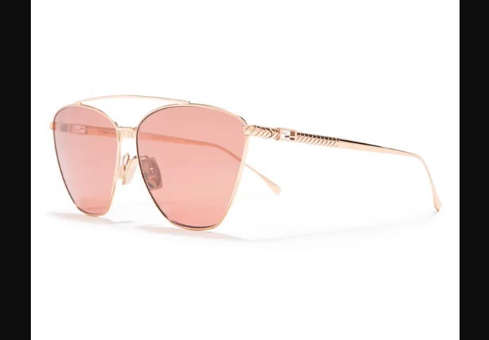 Fendi 64mm Cat Eye Sunglasses FF0438/S ROSE GOLD