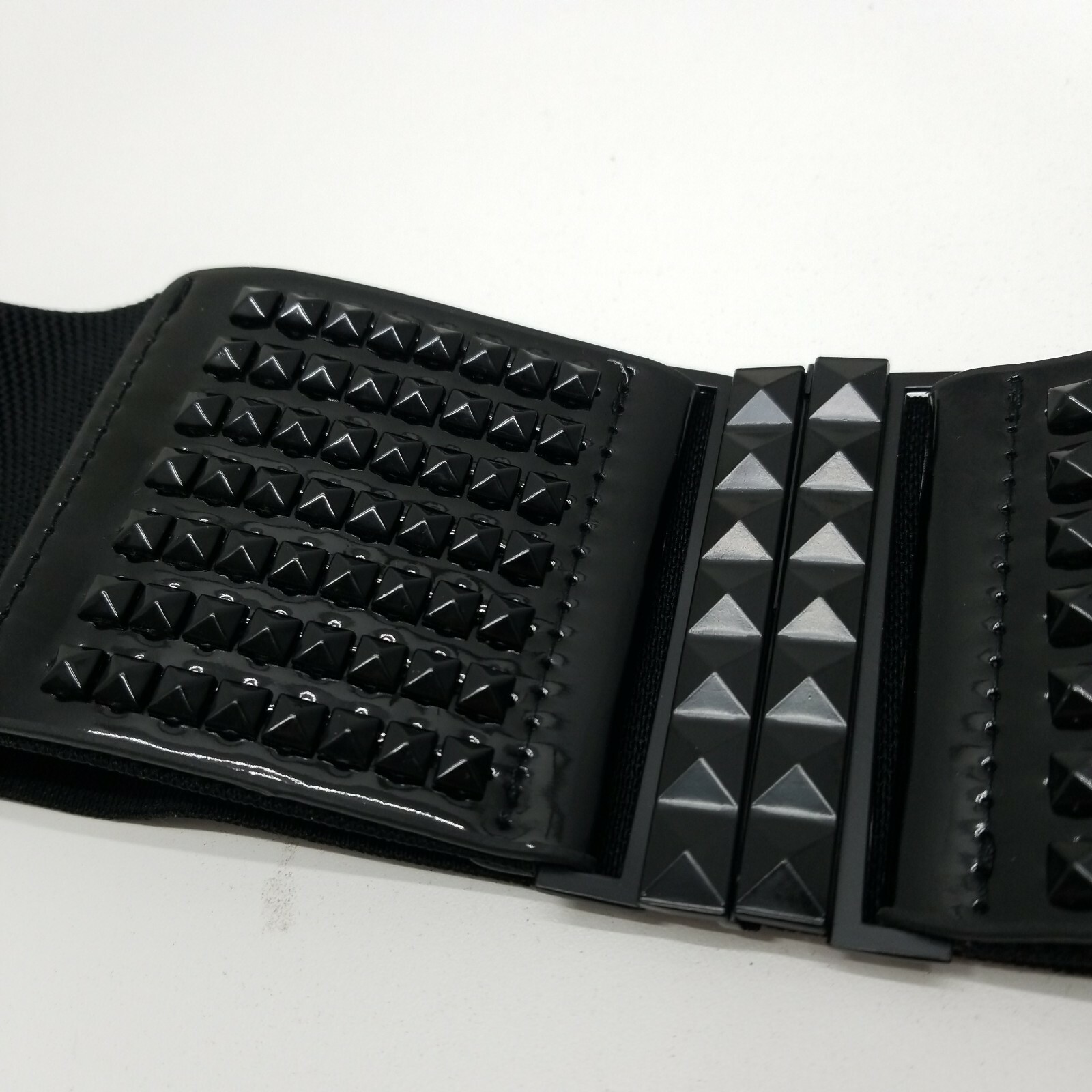 Gothic Lolita Punk Rock Studs Elastic Stretch Black Belt