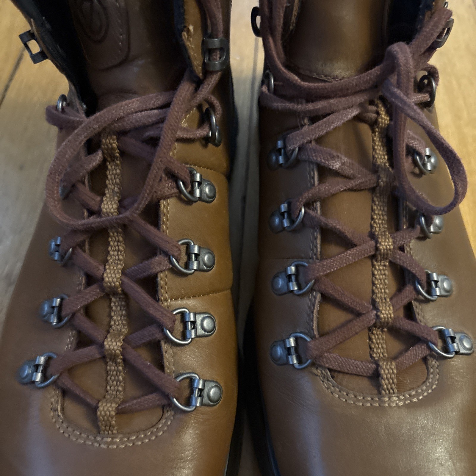 Cole Haan Zerogrand C35585-200 Omni Hiker Boots Men’s Brown Leather Ankle
