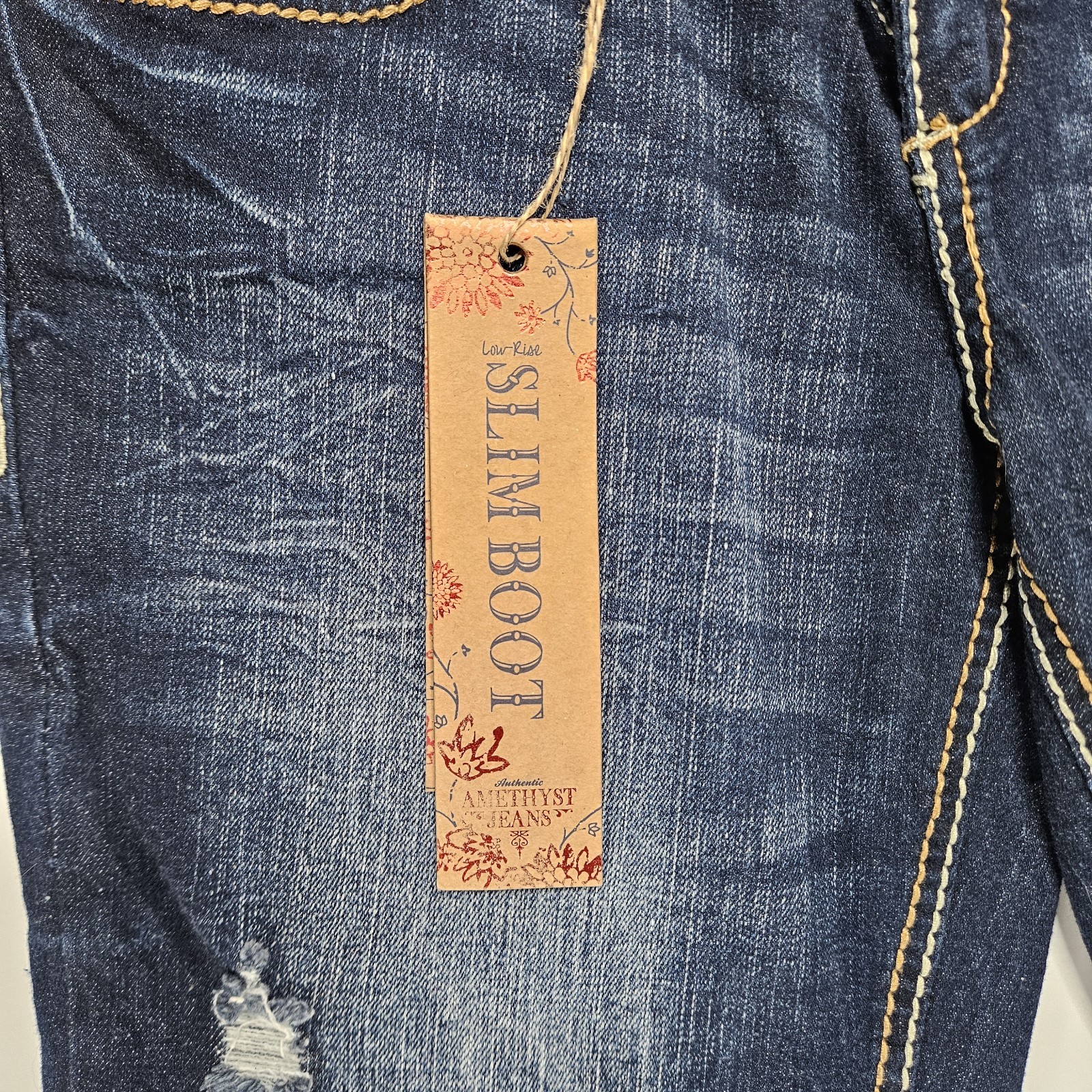 Amethyst Jeans Women’s Size 9 Low-Rise Bootcut Denim Blue