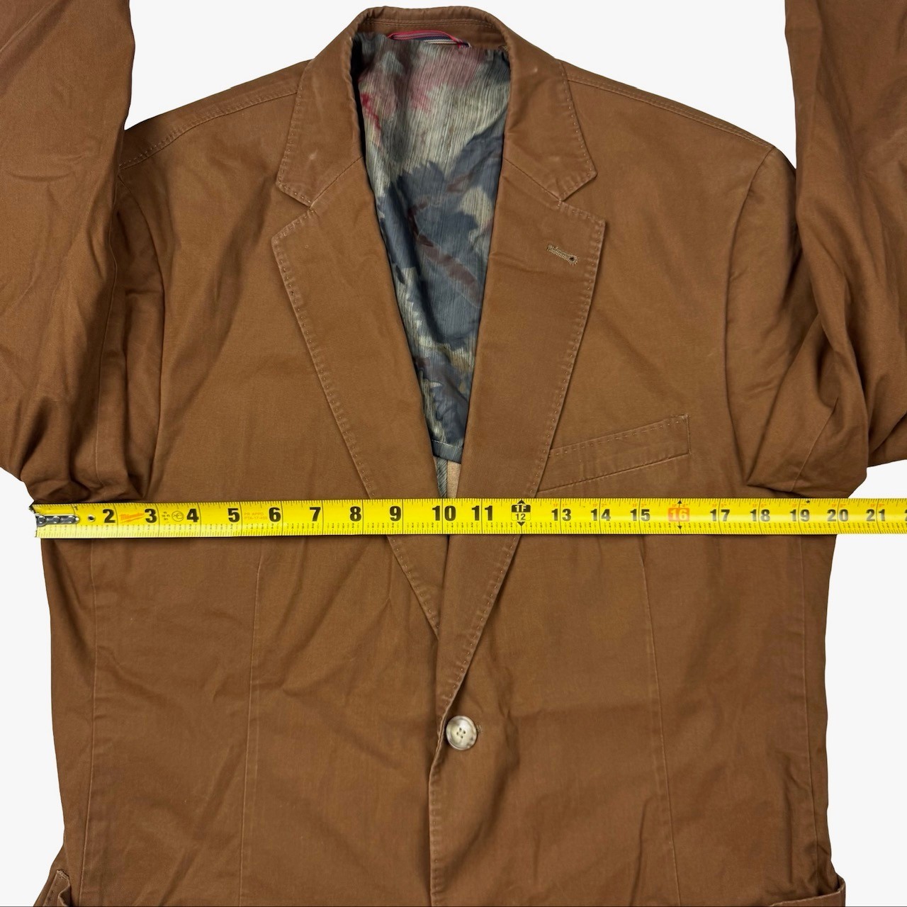 Kroon Men’s Cotton Blend 2-Button Blazer Brown • 40R