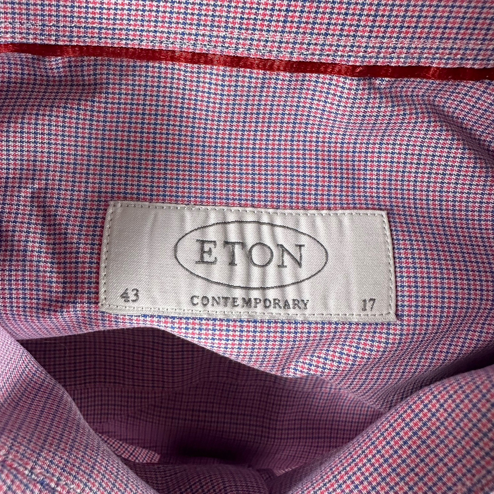 ETON Button Up Shirt 17 Large Purple Dress 43 Preppy Formal Outdoors Preppy Mens