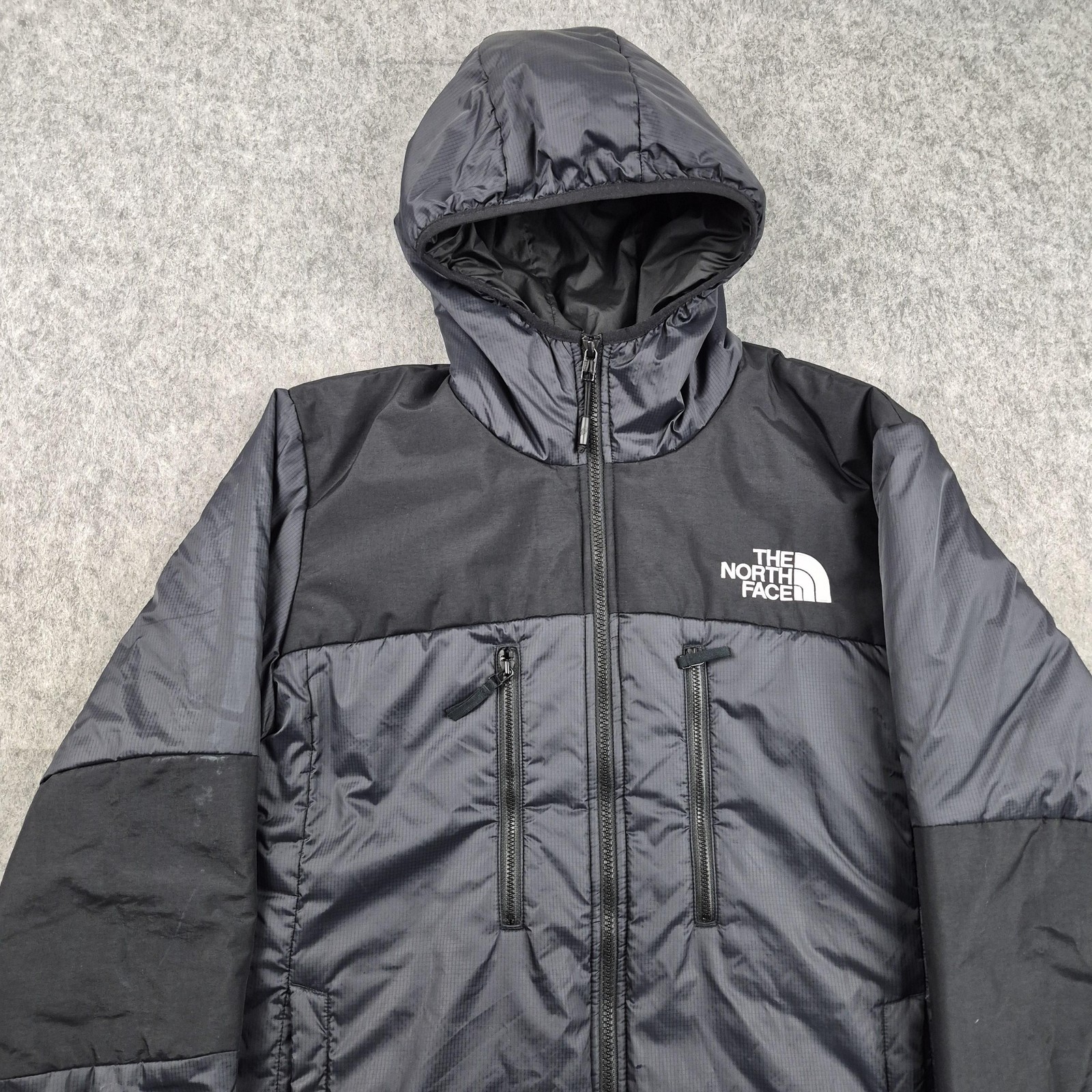 The North Face Jacket Mens Large Black Himalayan Light Synthetic Hooded Coat