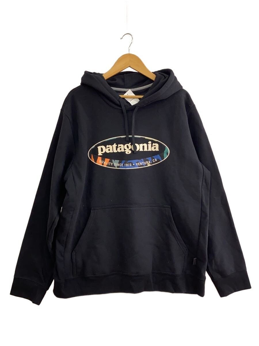 Mens Patagonia patagonia Logo Hoodie Parka XL Cotton BLK 39724SP26