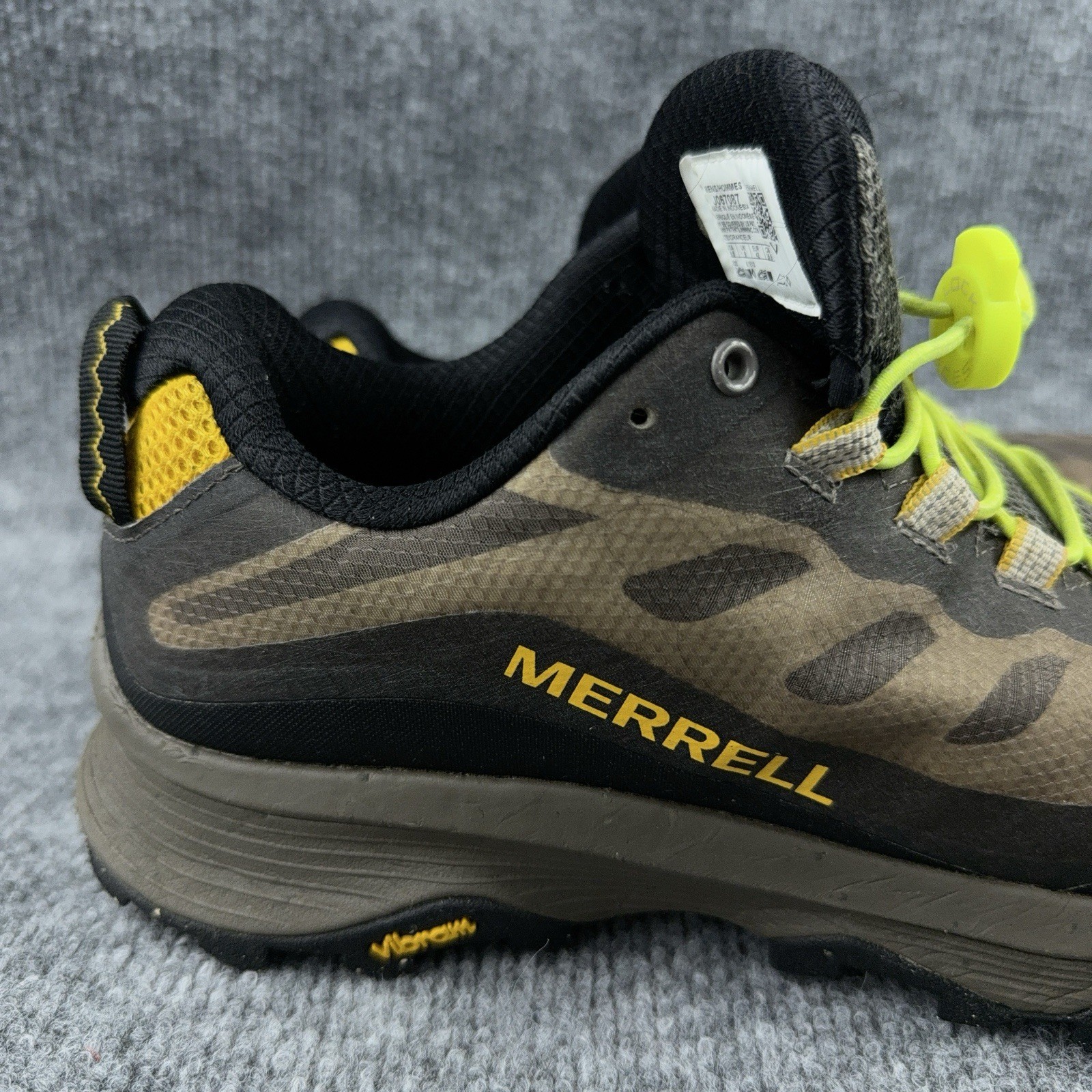 Merrell Mens Moab Speed J067087 Brown Black Hiking Trail Shoes Sneakers Size 8.5