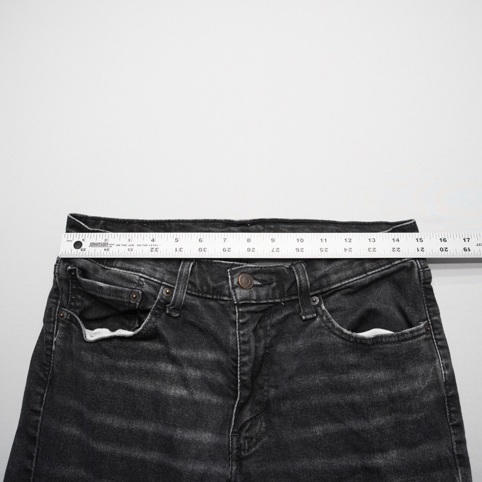 Levi’s Mens 511 Skinny Jeans Size 32 x 34 Stretch Denim Dark Grey