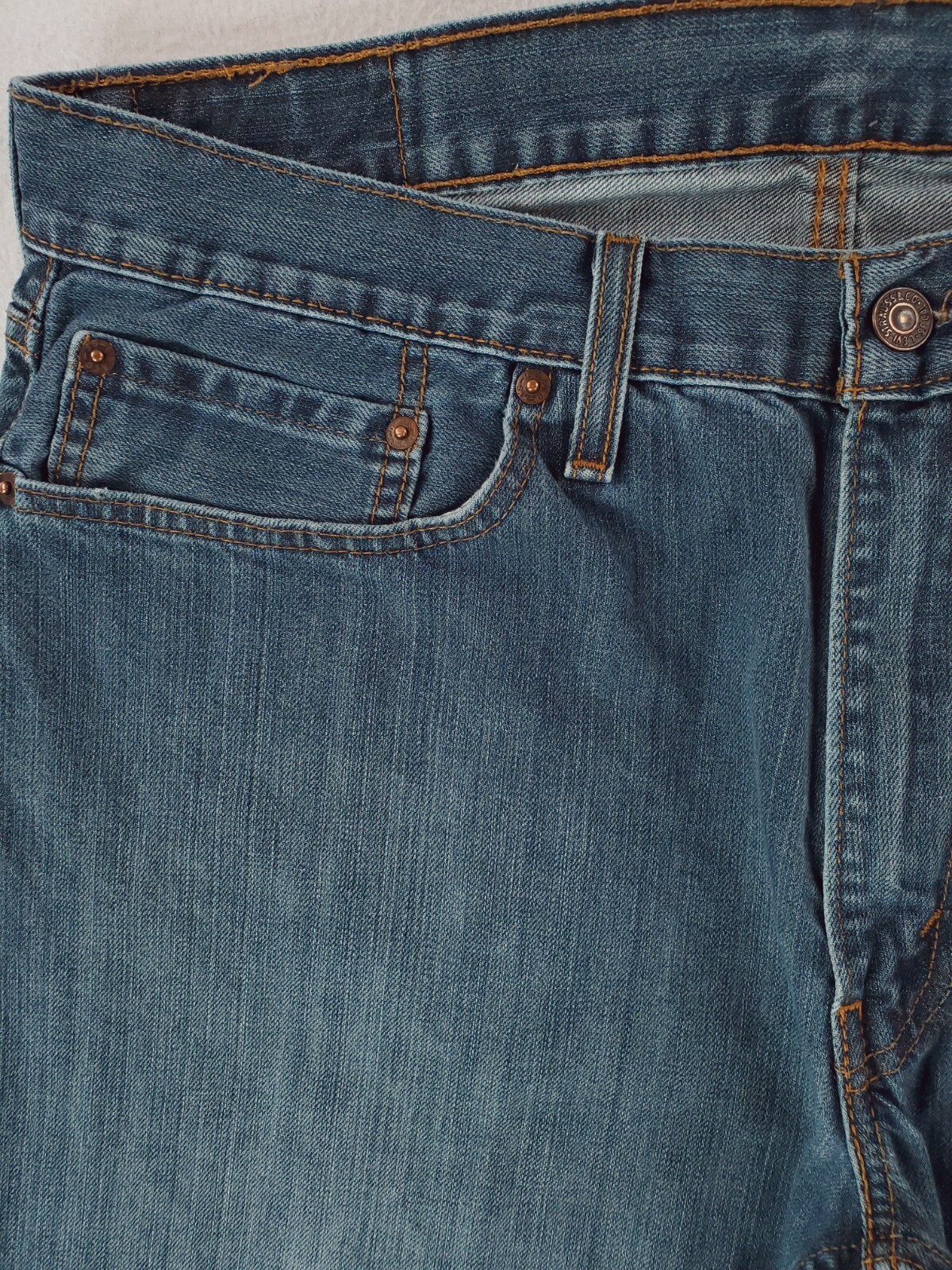 Levis 559 Jeans Mens 36×34 Blue Relaxed Straight Medium Wash Work Pants