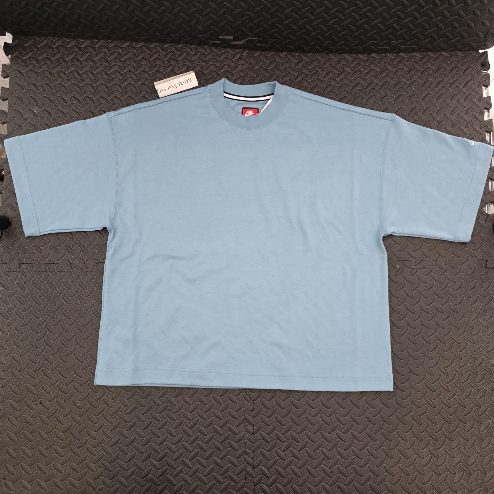 Nike Sportswear Tech Fleece Oversized Turquoise Sweatshirt Men’s Sz L FZ7581