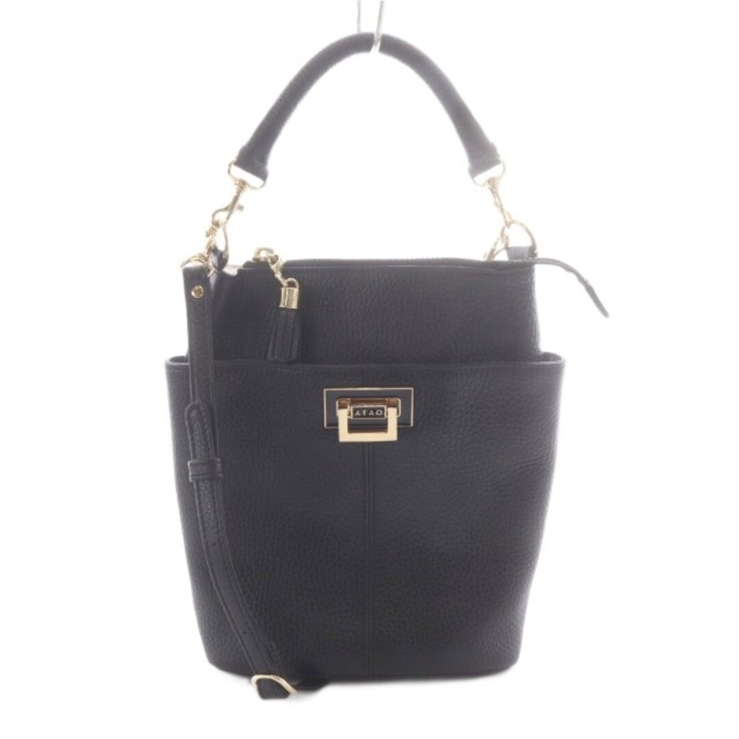 ATTAO ATAO Holiday 2 Way Shoulder Bag Handbag Black SR Used 5df63a3e3d16f5a75a7c