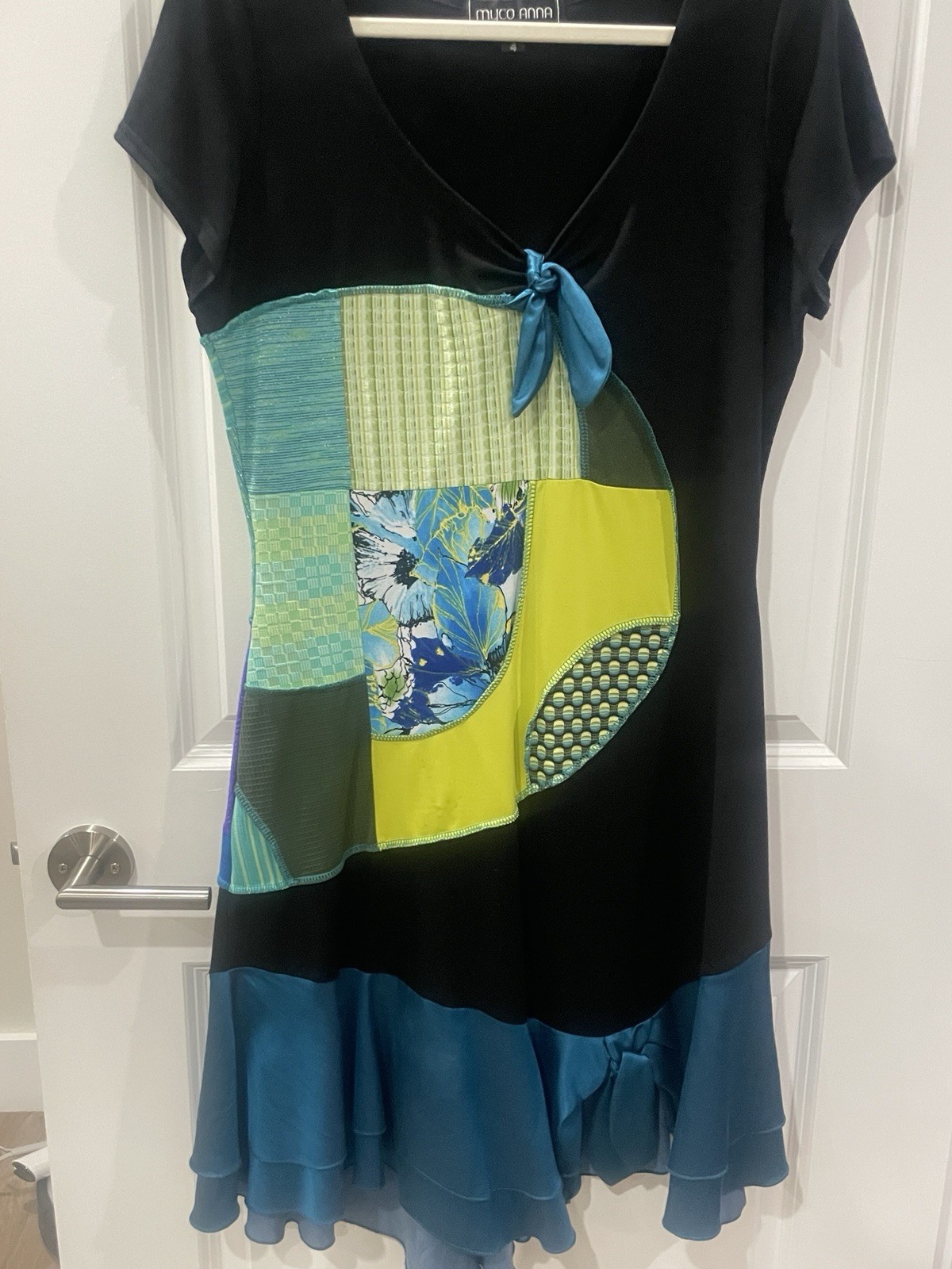 Eco-Friendly Handmade Dress From Recycled Material, New Size 10-12