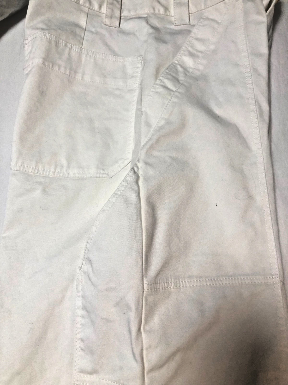NWT Zara Size 6 Womens White Carpenter Style Jeans 30″ inseam