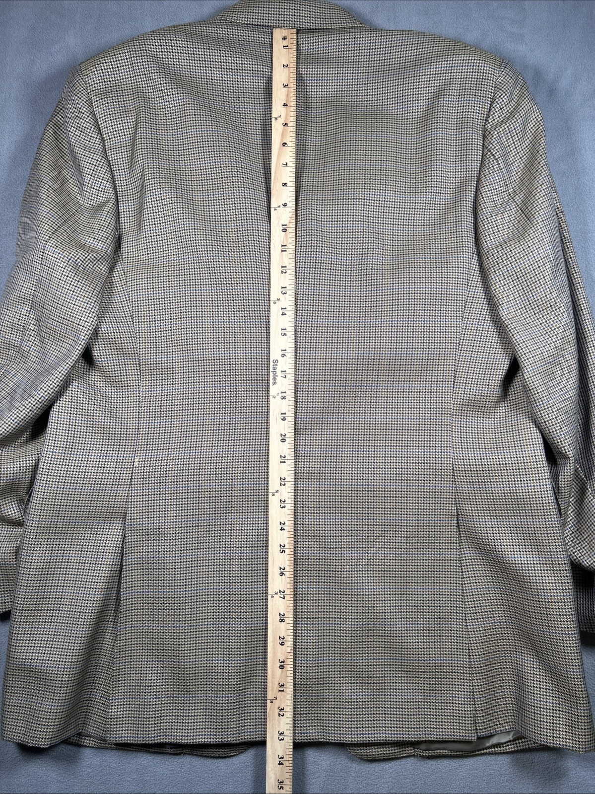 Canali Proposta Blazer Mens 58L Houndstooth Tweed Blazer Silk Wool Made In Italy