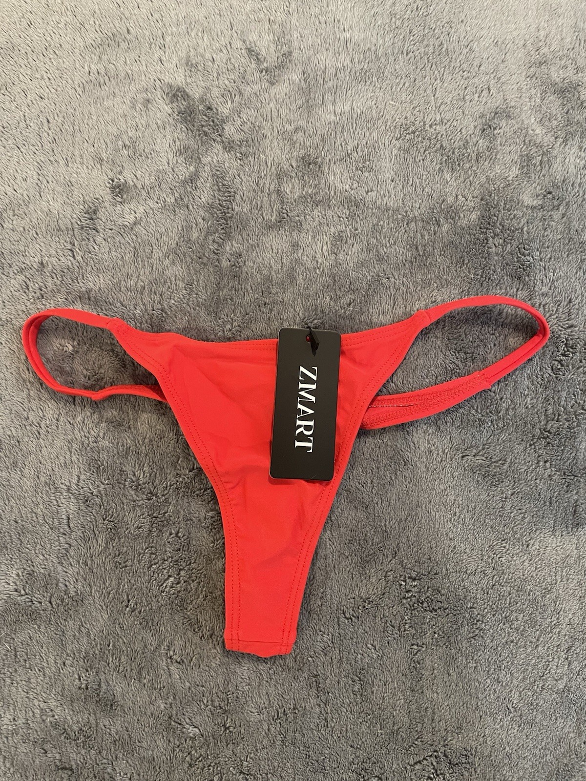 ZMART Thong Bikini Bottoms Swimwear Women’s US Size XS Red Sexy