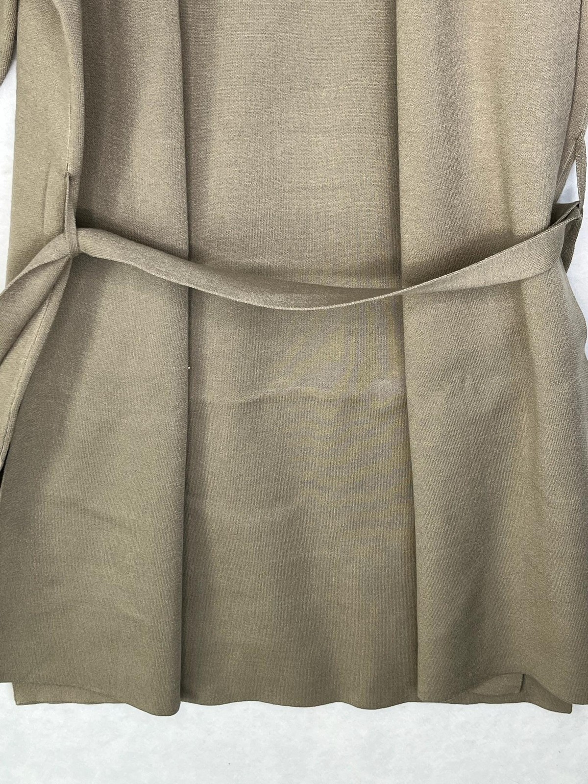 Splendid x Cella Jane Cardigan Womens Small Taupe Belted Wrap Coatigan RSS5730